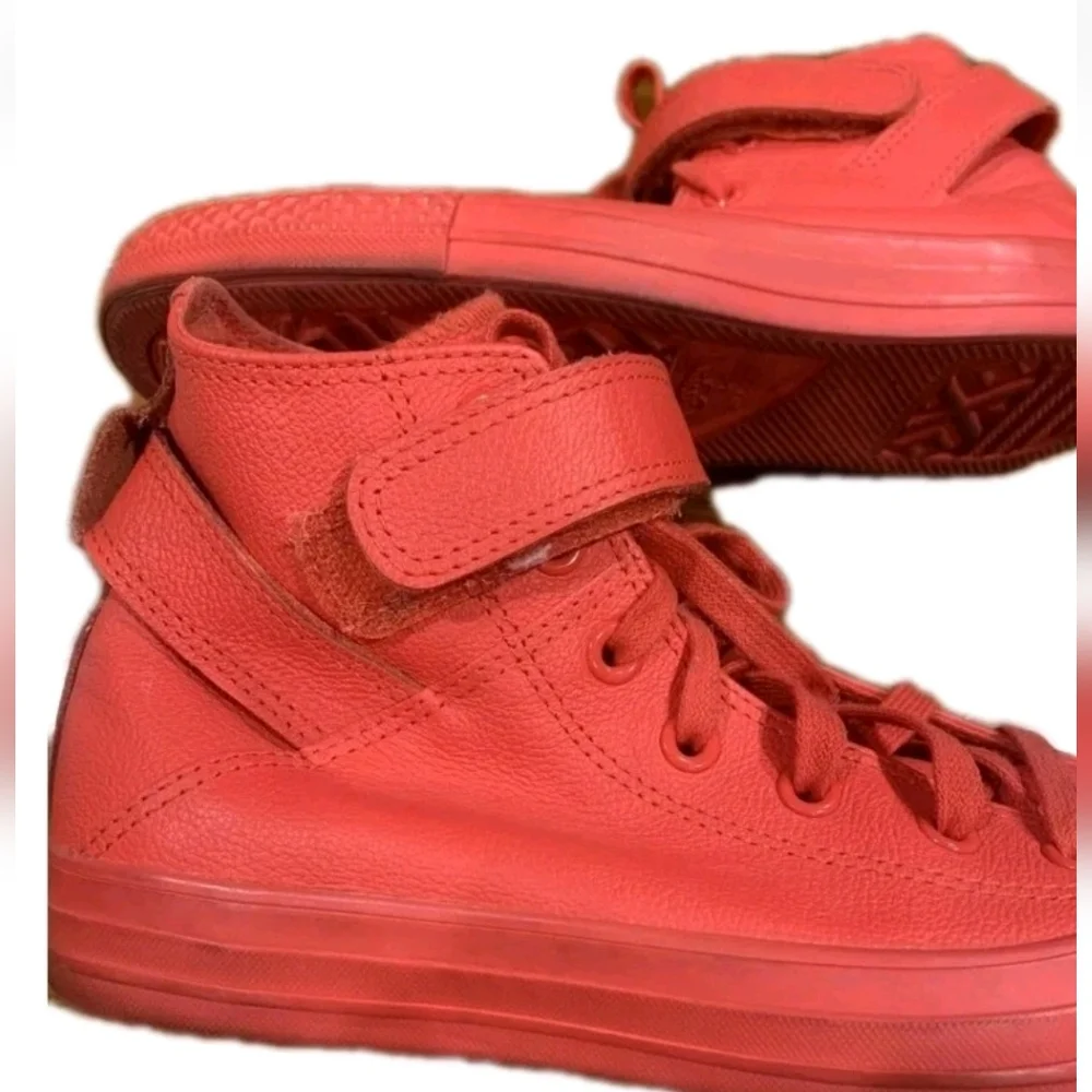CONVERSE Leather Brea Chuck Taylor All Stars High-Top Sneakers - Picture 6 of 16